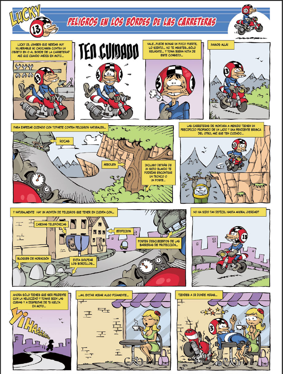 Peligros al borde de la carretera