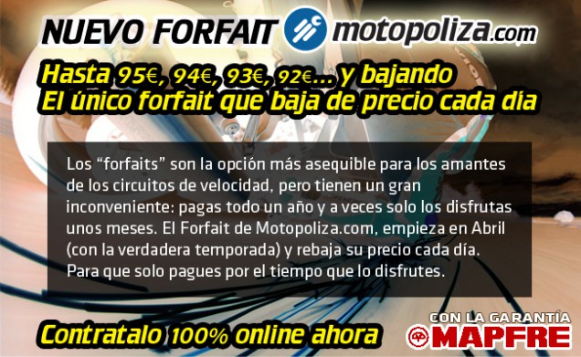 forfait de MAPFRE y Motopoliza.com
