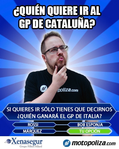Gana dos entradas para el MotoGP de Cataluna