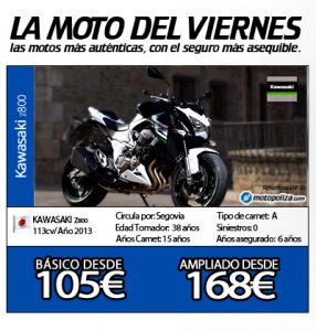 La moto del viernes Kawasaki z800