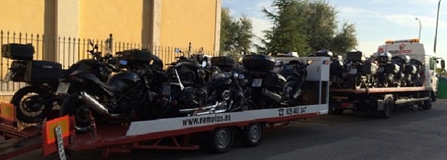 remoto transporte de moto