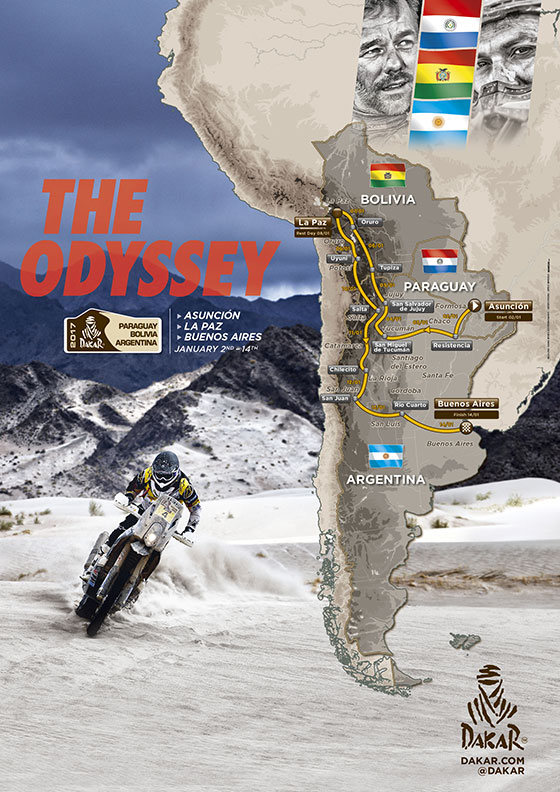 Recorrido del Rally Dakar 2017