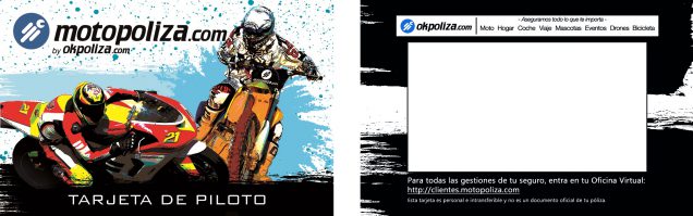 Tarjeta de piloto de Motopoliza